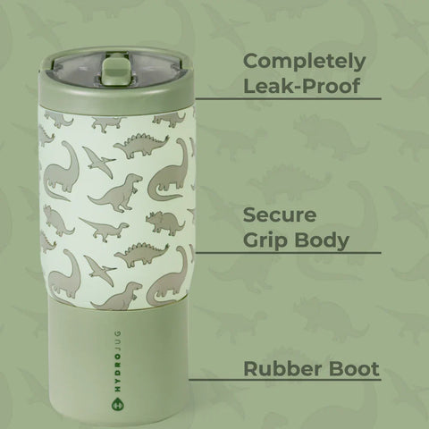 Sport 14oz | Compact Leakproof Kids Water Bottle – Dinosaur