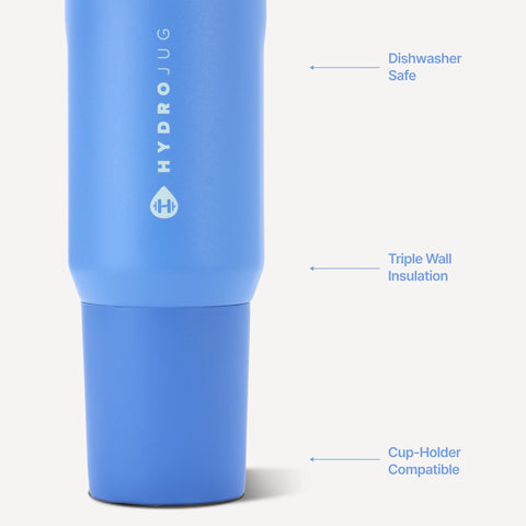 Sport 20oz | Insulated Water Bottle, Leakproof Flip Straw – Light Blue