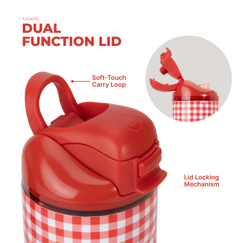 Ease2o 32oz | Compact Water Bottle with Straw & Chug Spout – Summer Picnic