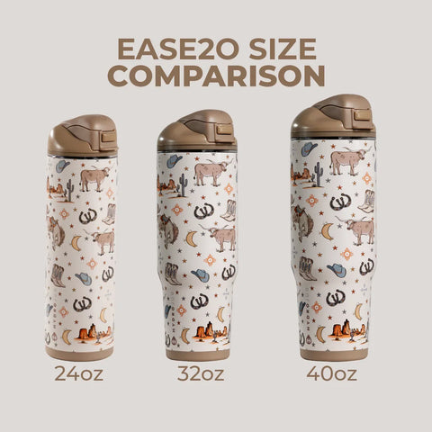 Ease2o 24oz | 2-in-1 Water Bottle with Soft Straw & Chug Spout – Mesa