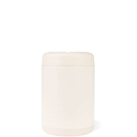Can Cooler 12oz | 2-in-1 Insulated Standard Can Cooler, Screw-Top Lock – Cream