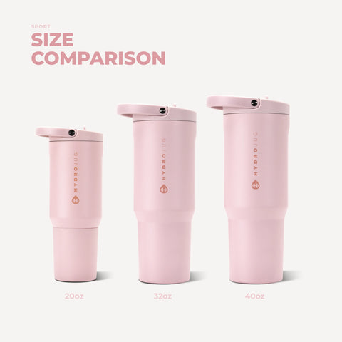 Sport 20oz | Insulated Water Bottle, Leakproof Flip Straw – Pink Sand