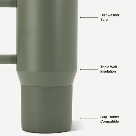 Coffee Traveler 20oz | Ceramic-Lined Insulated Travel Mug – Courtyard