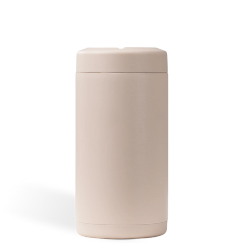 Can Cooler 16oz | 2-in-1 Insulated Tallboy Can Cooler, Screw-Top Lock – Dune
