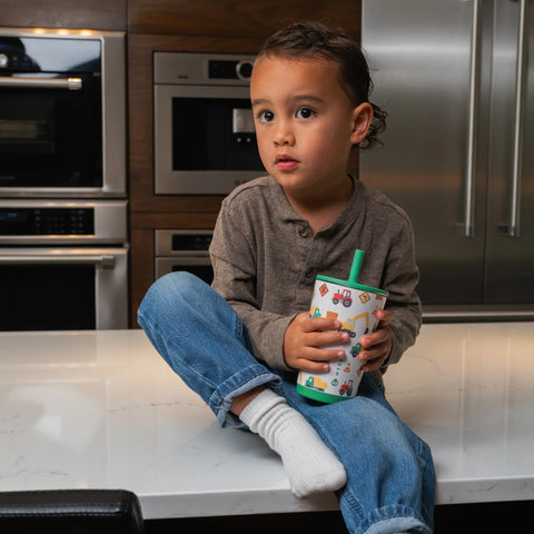 Everyday Tumbler 14oz | Ceramic-Lined Spill-Free Kids Tumbler – Under Construction