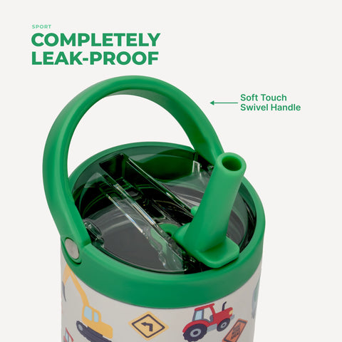 Sport 14oz | Compact Leakproof Kids Water Bottle – Under Construction