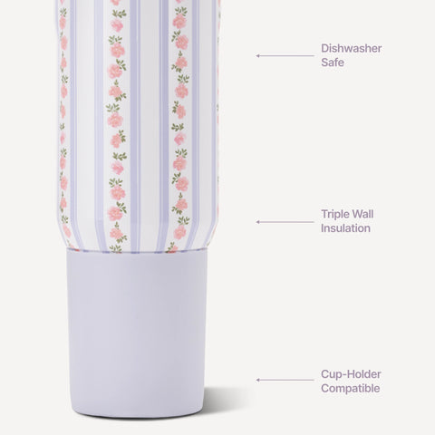 Sport 20oz | Insulated Water Bottle, Leakproof Flip Straw – Primrose