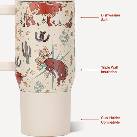 Traveler 20oz | Compact Insulated Tumbler with Handle – Rodeo