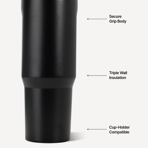 Sport 32oz | Leakproof Insulated Water Bottle, Workout & Hike – Black