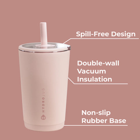 Everyday Tumbler 14oz | Ceramic-Lined Spill-Free Kids Tumbler – Dusty Rose