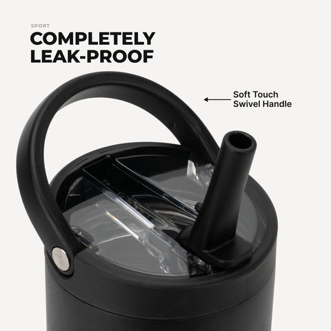 Sport 32oz | Leakproof Insulated Water Bottle, Workout & Hike – Black