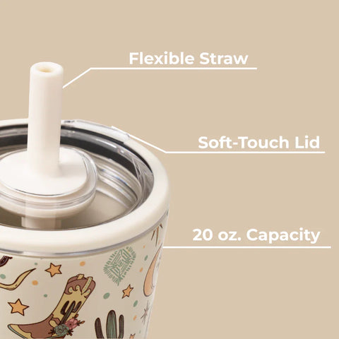 Everyday Tumbler 20oz | Ceramic-Lined Insulated Tumbler with Straw – Rodeo